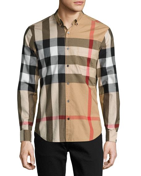 burberry brit woven check sport shirt tan|Burberry Limited.